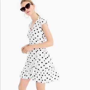 J.Crew White Polka Dot Sundress